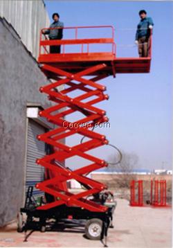 移动式剪叉升降机_移动剪叉式液压升降机_自行走剪叉式高空作业平台